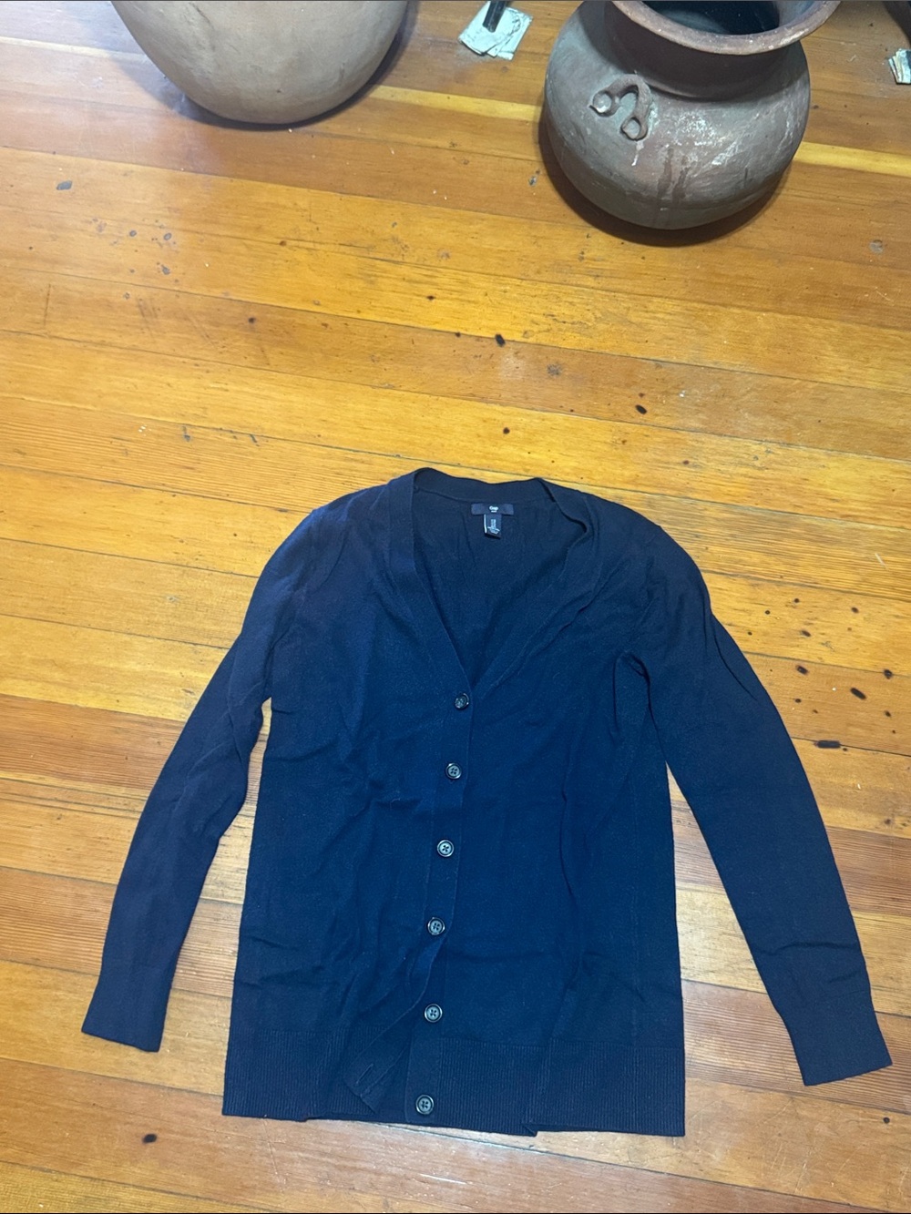 GAP Navy Blue Women's Button-Front Cardigan